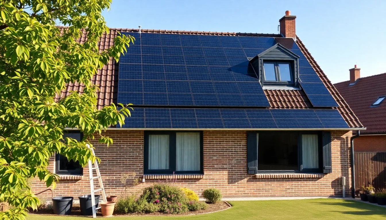 Dutch suburb modern row