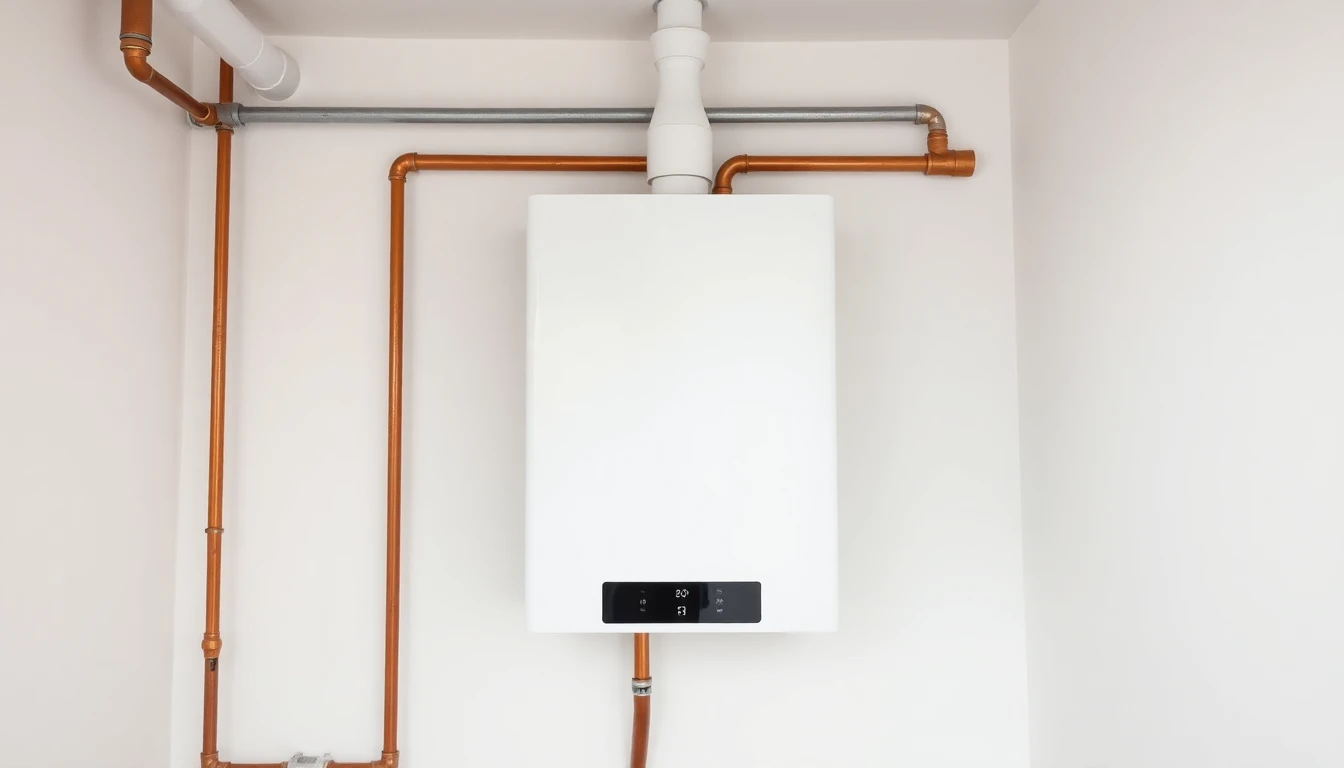 Moderne cv-ketel voor installatie en vervanging