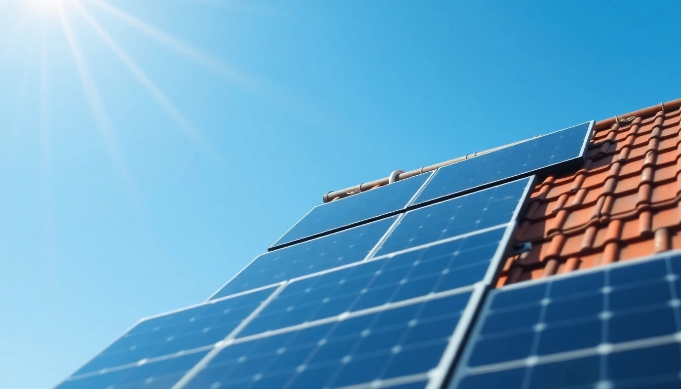 Solar panels rooftop