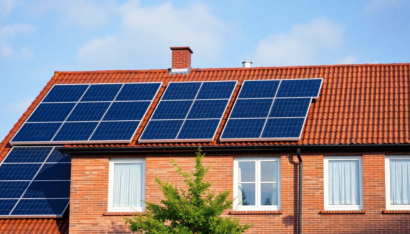 Solar panels villa