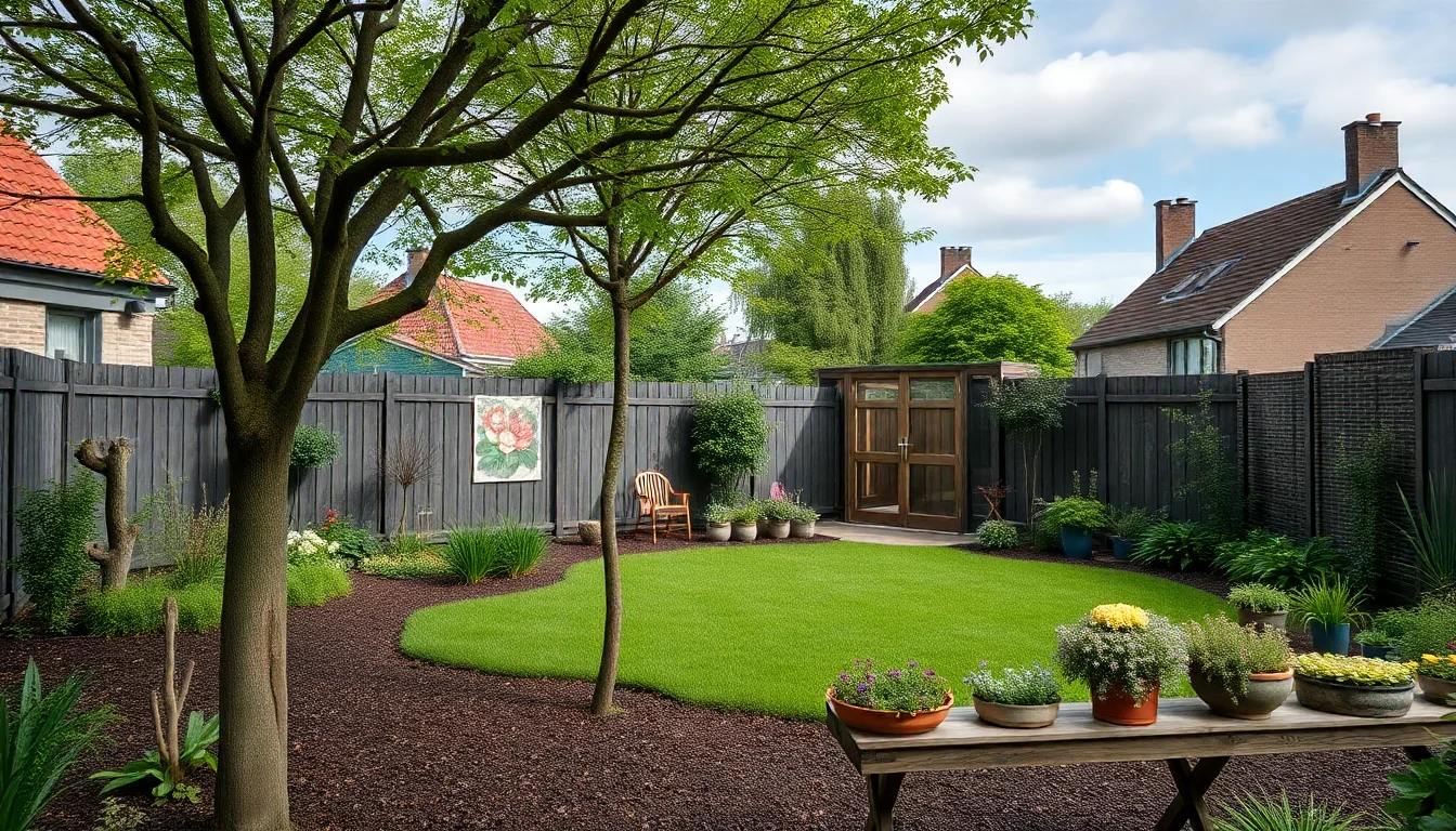 Tuin Almere — a house with a large yard and a covered patio — Tuinrenovatie in Almere: bodem, kosten en lokale tips voor 2